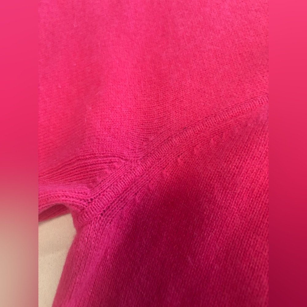 Tommy Hilfiger Womens Sweater Lambswool Angora Blend Sz L Pink Preppy Collegial - Picture 14 of 16